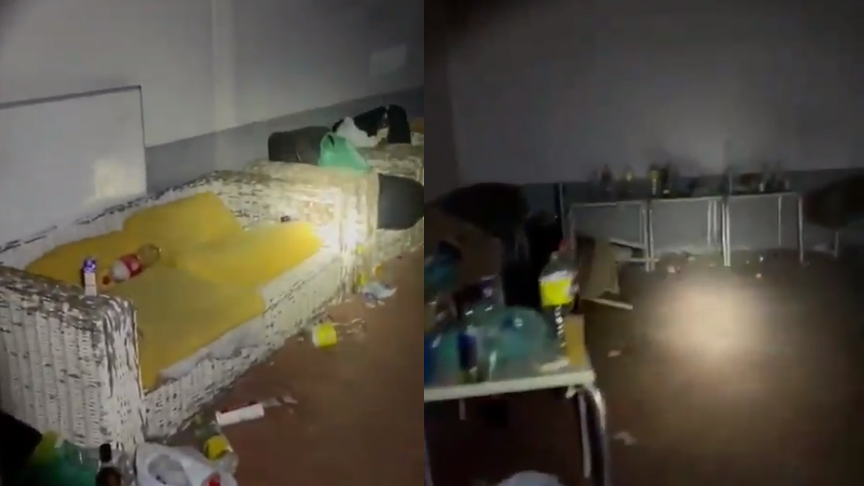 Imágenes de la nave donde se realizaba la fiesta.