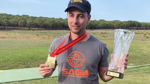 Álvaro Gormaz, campeón de España de foso olímpico.