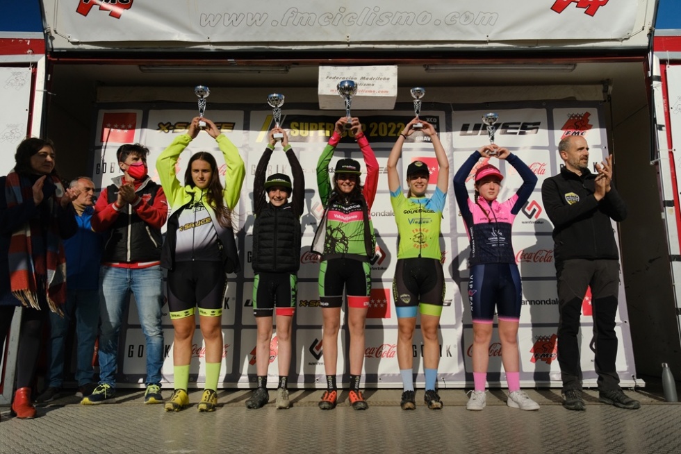 Uno de los podios de la prueba de la Super Cup MTB, celebrada en 2022 en Ciempozuelos | UFEDEMA