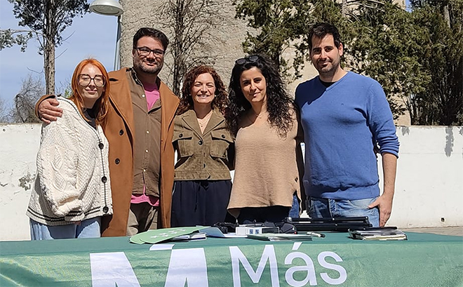 Parte del equipo de Más Madrid Pinto.