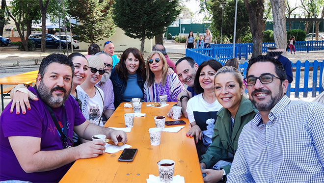 Concejales y miembros del Gobierno del PSOE durante las Fiestas del Prado.