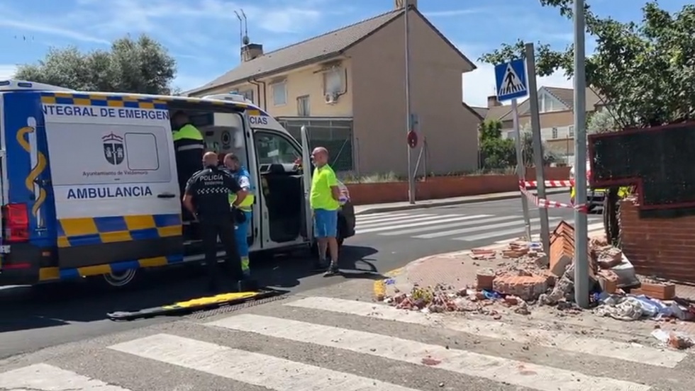 La ambulancia municipal en el lugar de los hechos | 112 Comunidad de Madrid