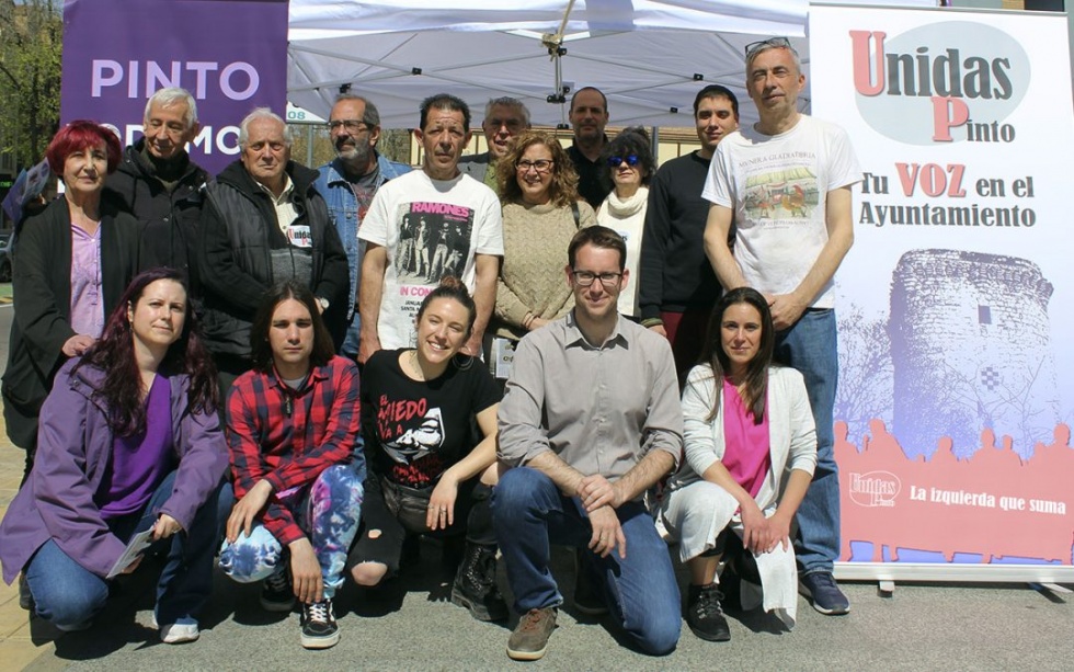 El equipo de Unidas Pinto Podemos.