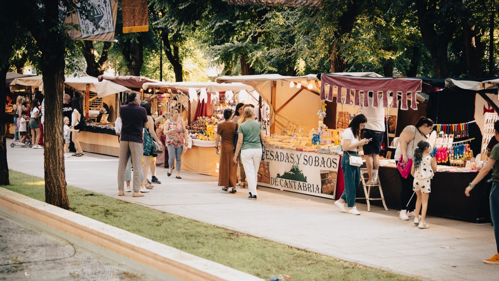 Mercado renacentista en el parque del Egido.