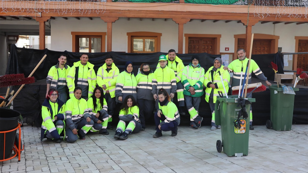 Trabajadores de los programas de empleo de la Comunidad de Madrid.