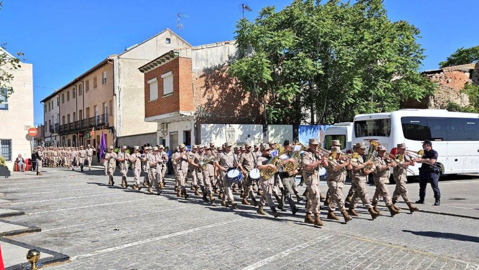 Ensayo de la jura celebrado este miércoles.