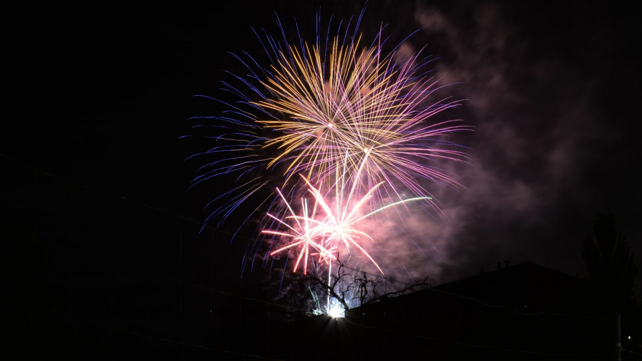 Fuegos artificiales del sábado.
