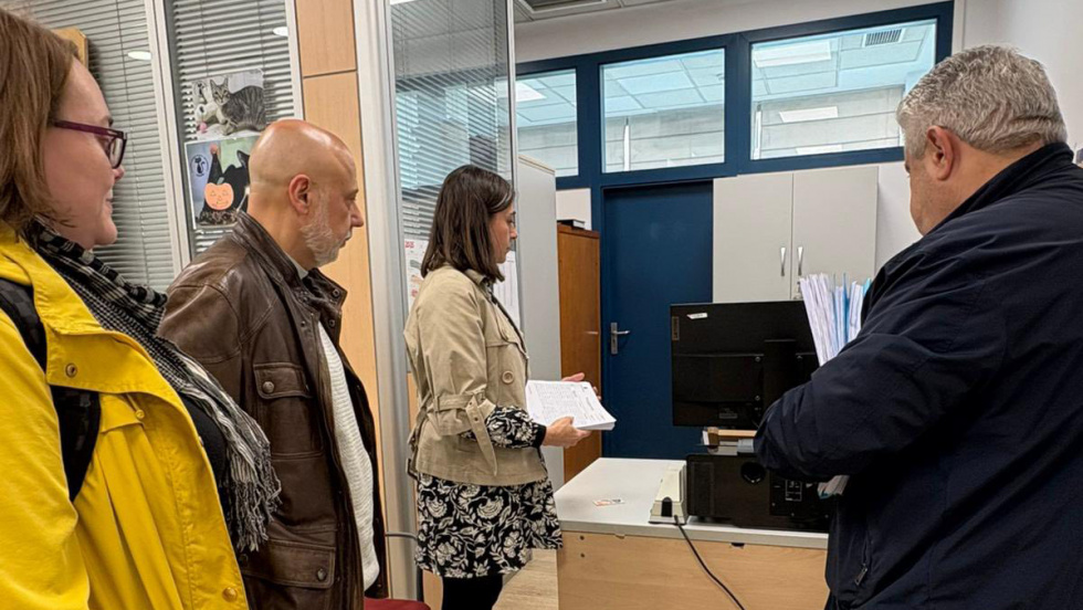 Los representantes municipales de Ciempozuelos en la Consejería de Sanidad.