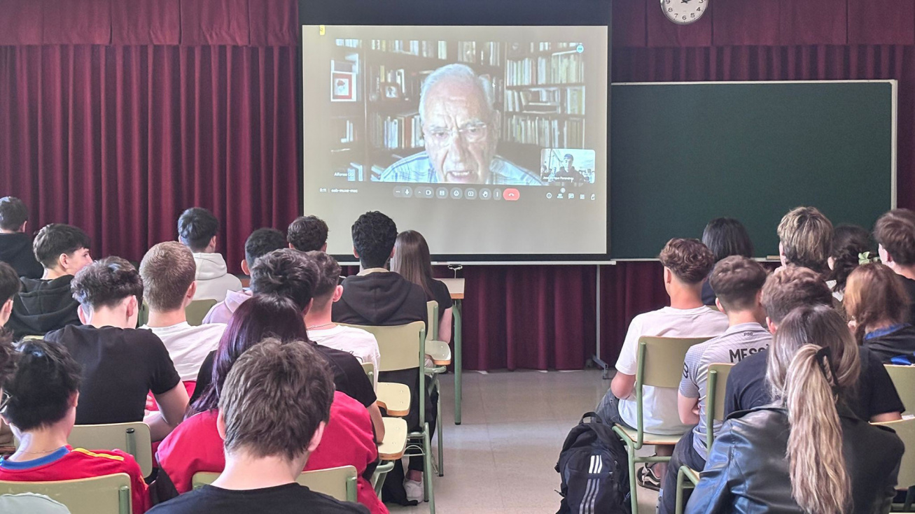 La videoconferencia con Alfonso Guerra | IES Avalón