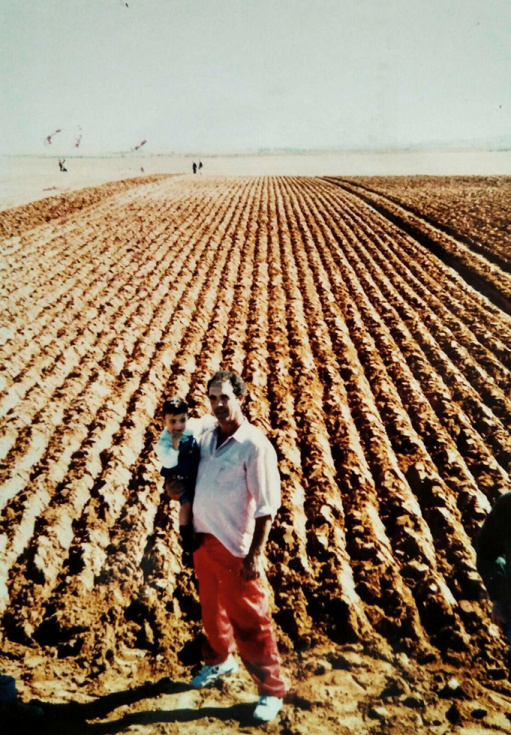 Felipe Sevilla junto a su abuelo.
