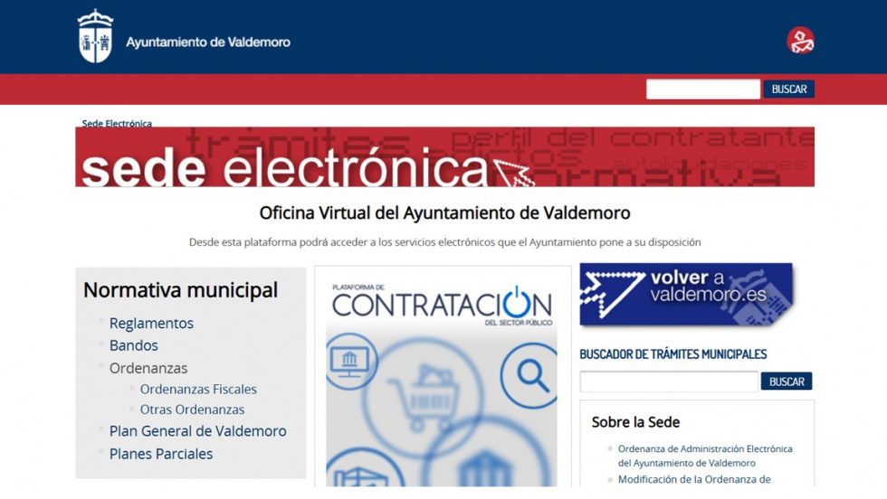 Posible ciberataque a la página web del Ayuntamiento de Valdemoro