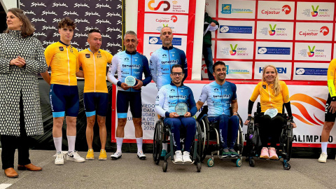 El ciempozueleño Juan Carlos Quintana acaba tercero en la Copa de España de Ciclismo Adaptado