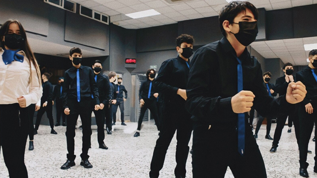 'Voces para la Convivencia' el pasado 12 de abril en una de sus actuaciones durante el certamen.