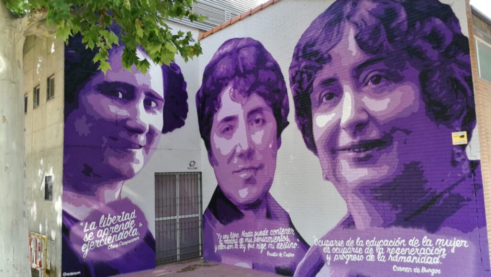 Mural feminista en San Martín de la Vega | Ayto. de San Martín