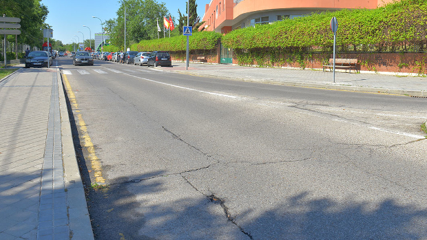 Asfaltado resquebrajado en Valdemoro | Ayto. de Valdemoro