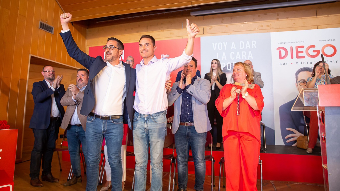 Juan Lobato y Diego Ortiz, en la presentación de la candidatura para el 28M.