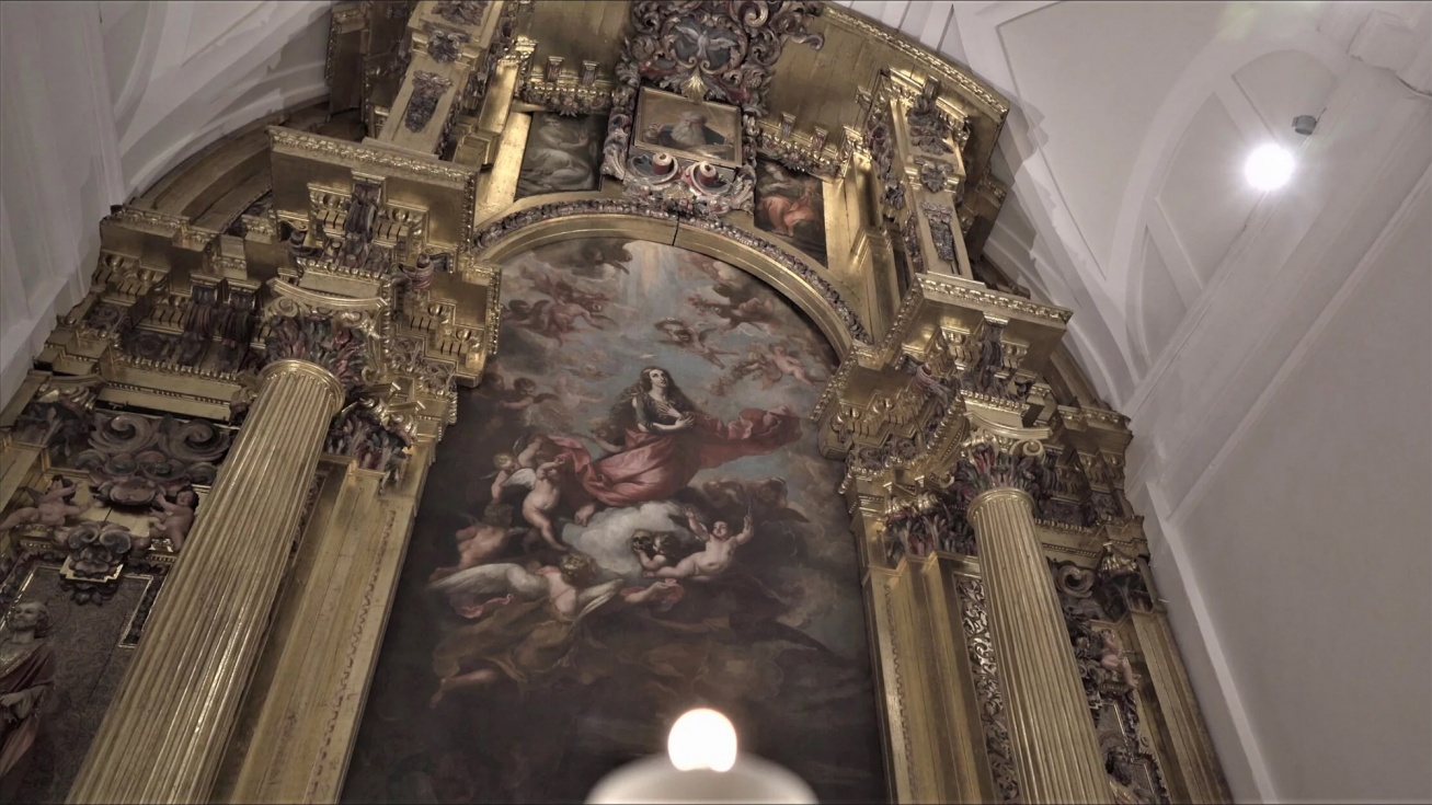Óleo de Claudio Coello en la parroquia de Santa María Magdalena. Óleo de Claudio Coello en la parroquia de Santa María Magdalena.