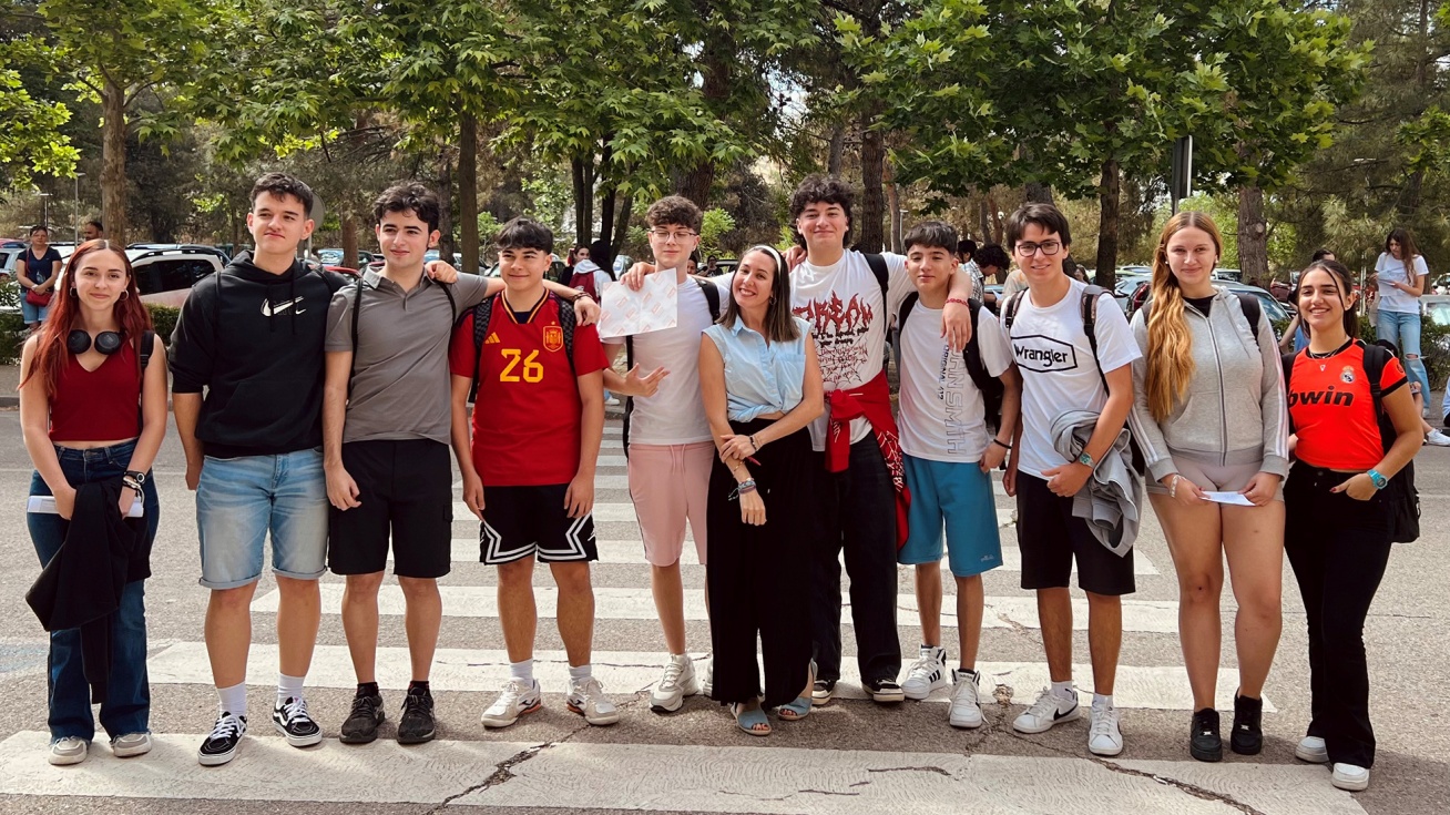 Los alumnos del Colegio Vegasur en la EvAU.