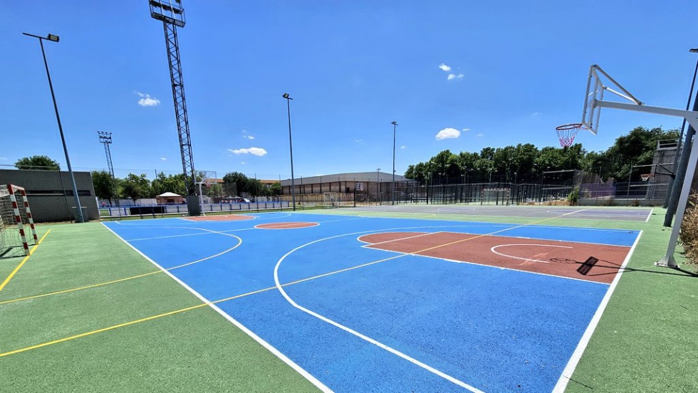 La pista deportiva remodelada.