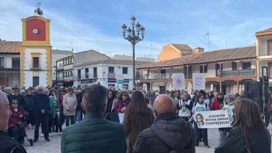 Manifestación del 26 de febrero en la plaza de la Constitución.
