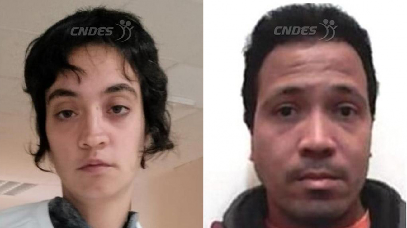Jenifer y Leovigildo, los dos desaparecidos.