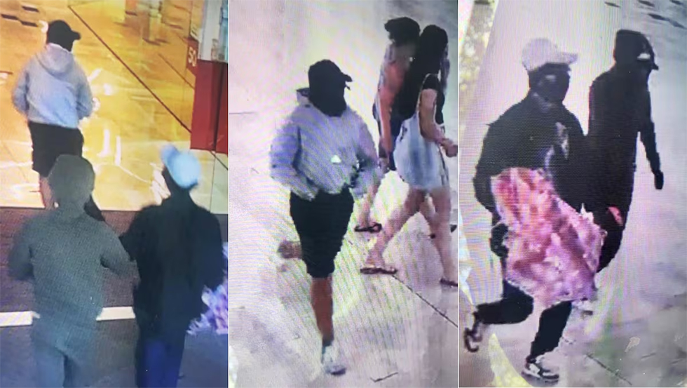 Im&aacute;genes de los atracadores captadas por las c&aacute;maras de seguridad.