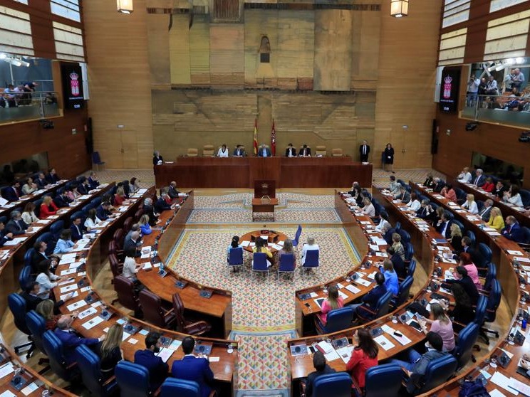 Último Pleno celebrado en la Asamblea de Madrid.