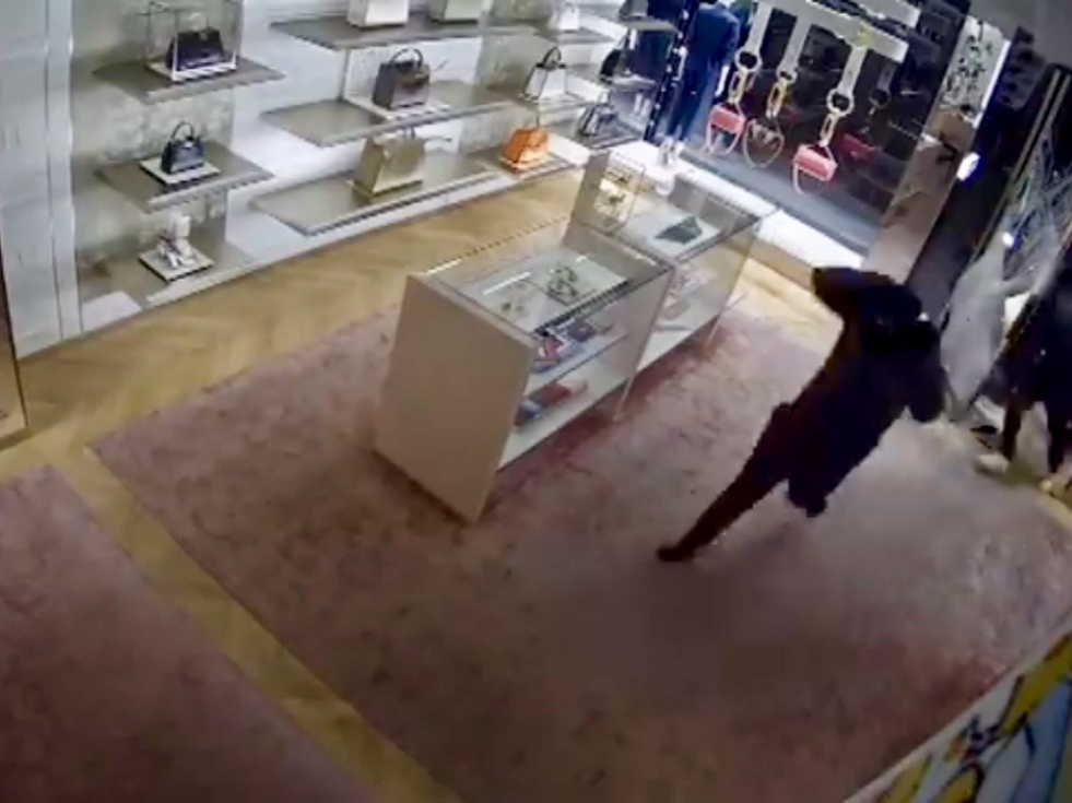 Grabación de uno de los atracos.