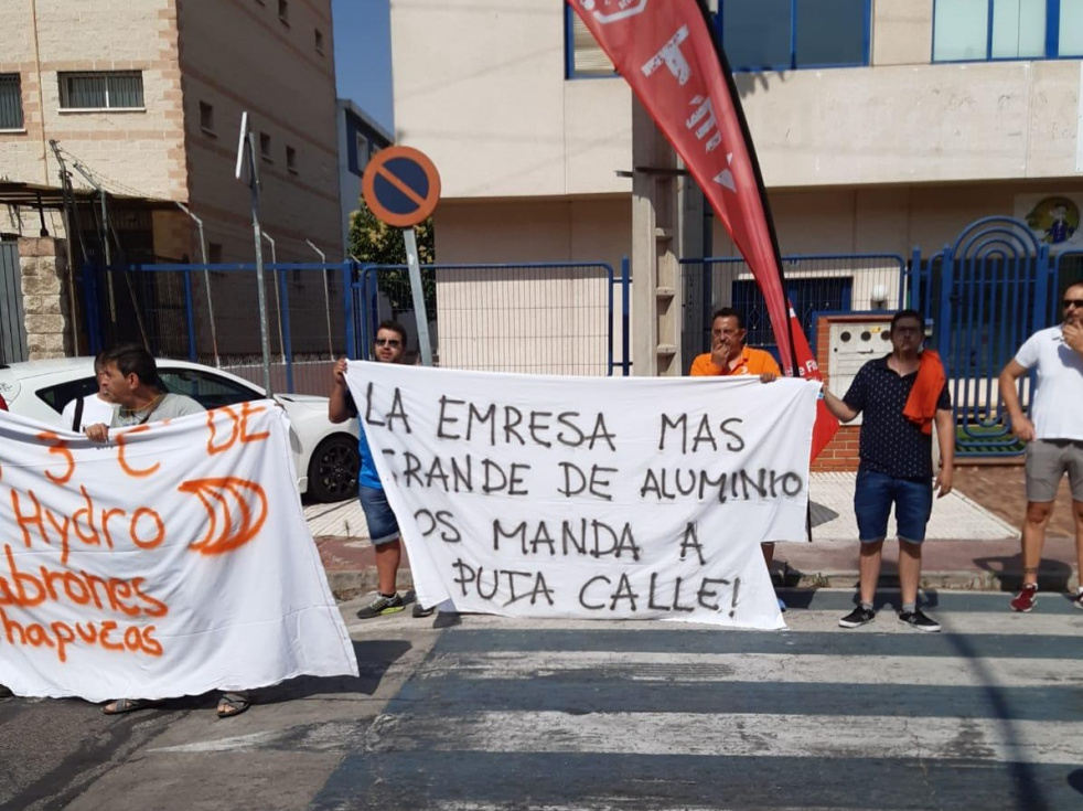 Protestas de los trabajadores pinteños de Hydro.