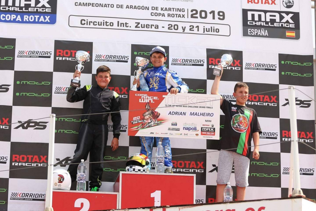 Podio de la carrera.