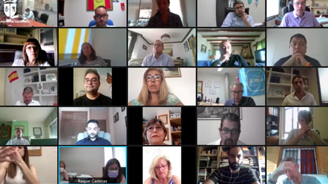 Pleno telem&aacute;tico de Valdemoro.