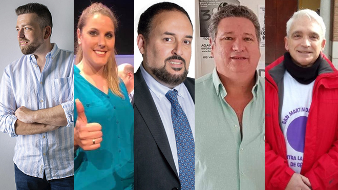 Portavoces de los partidos del Ayuntamiento de San Mart&iacute;n de la Vega.