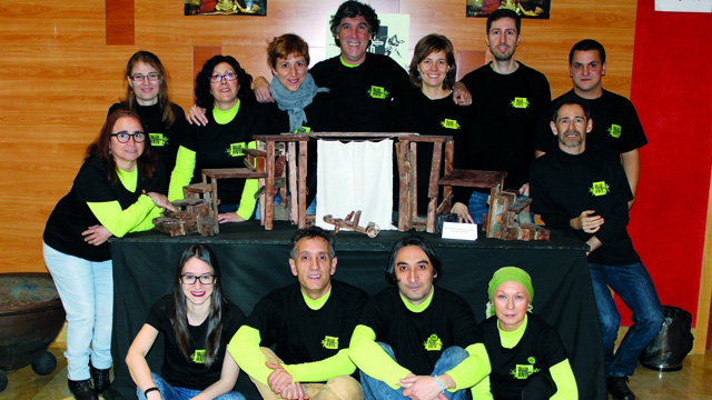 Miembros del Taller de Teatro de Pinto en 2017, año de la primera edición del festival.