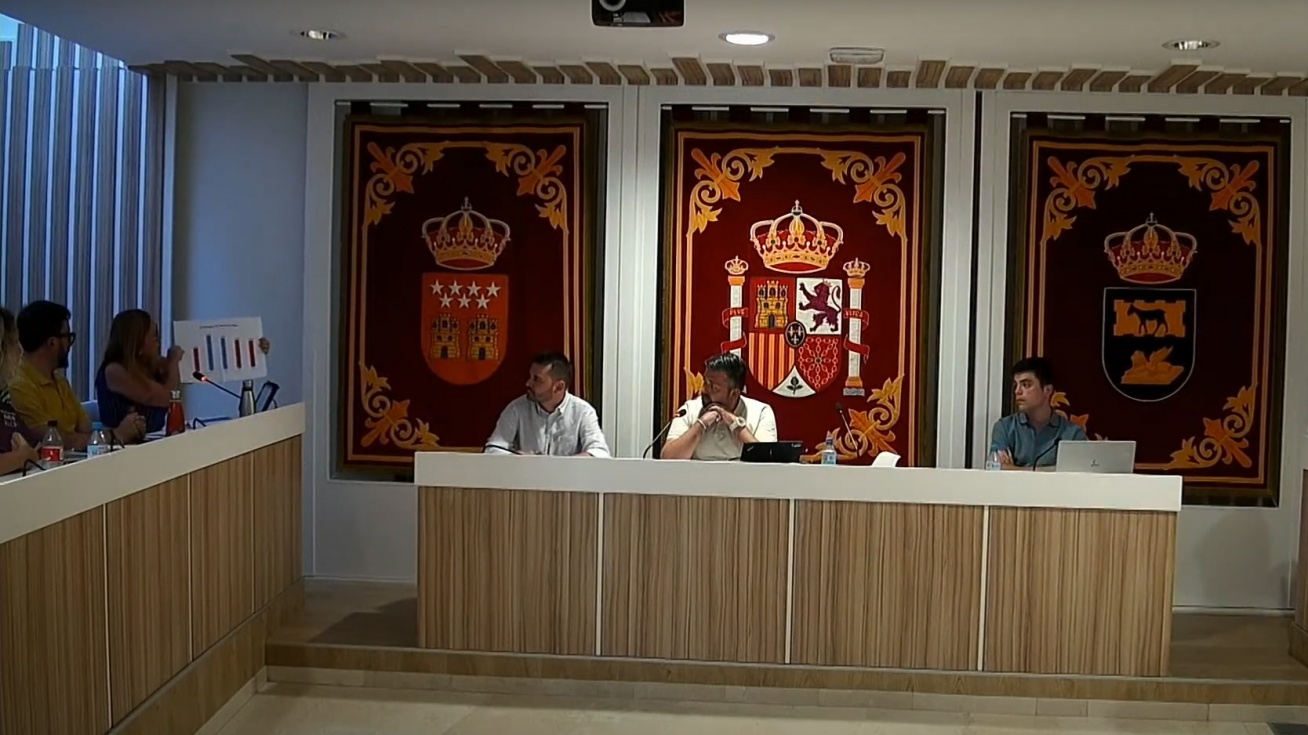 Debate sobre la modificación del IBI en el pleno de julio de San Martín de la Vega.