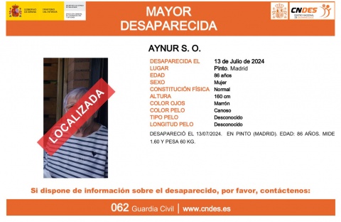Su ficha en el Centro Nacional de Desaparecidos.