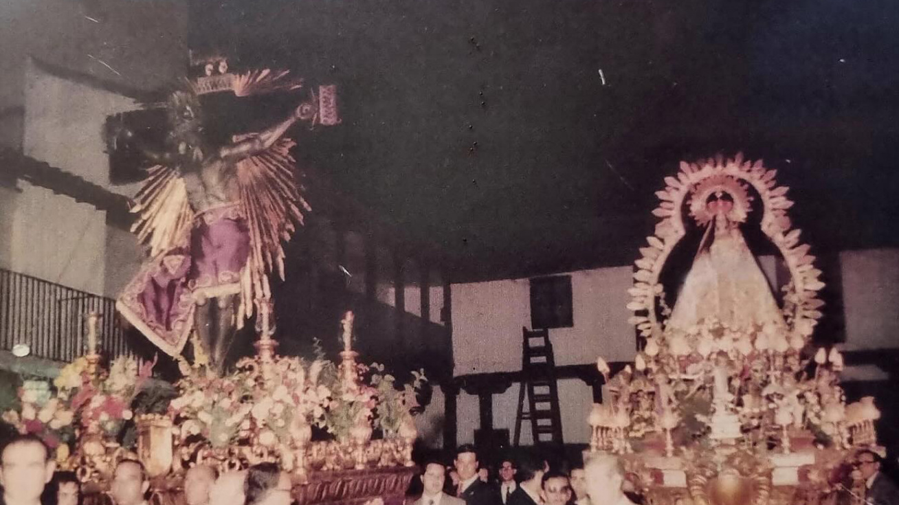 La única salida conjunta de los patrones de Valdemoro | Imagen de la Cofradía del Santísimo Cristo de la Salud
