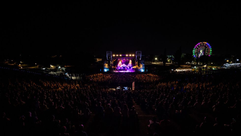 Concierto de La Pegatina en el auditorio.