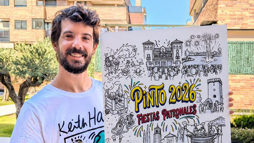 Borja González dibuja las Fiestas de Pinto: “No hay una sola manera de disfrutarlas, sino tantas como vecinos”