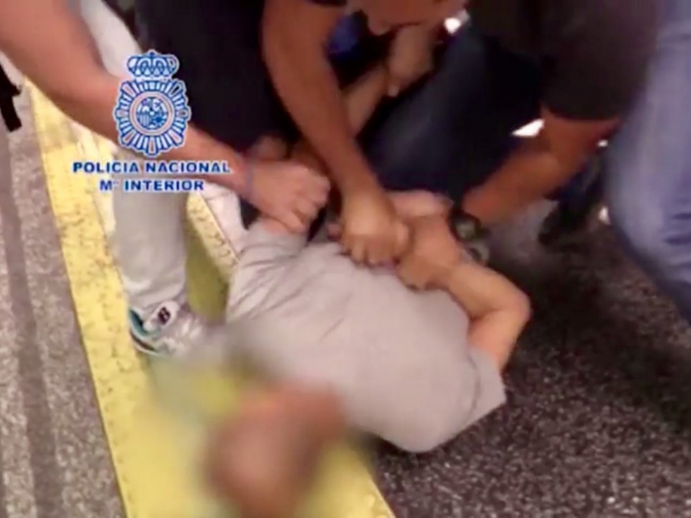 Momento de la detención.