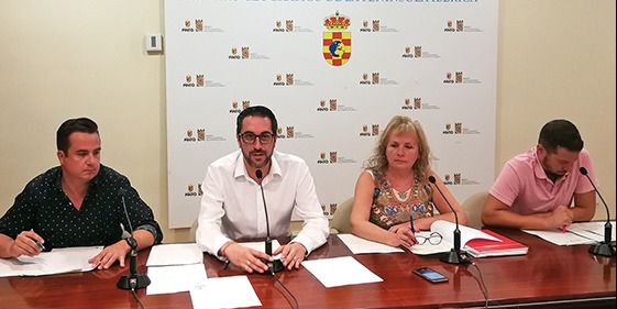 Miembros del equipo de gobierno durante la presentación de las Fiestas de Pinto 2019.