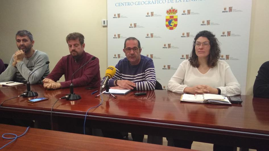 Miembros del anterior gobierno de Ganemos Pinto.