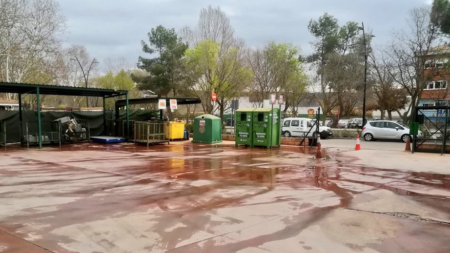 Punto limpio en San Martín de la Vega.