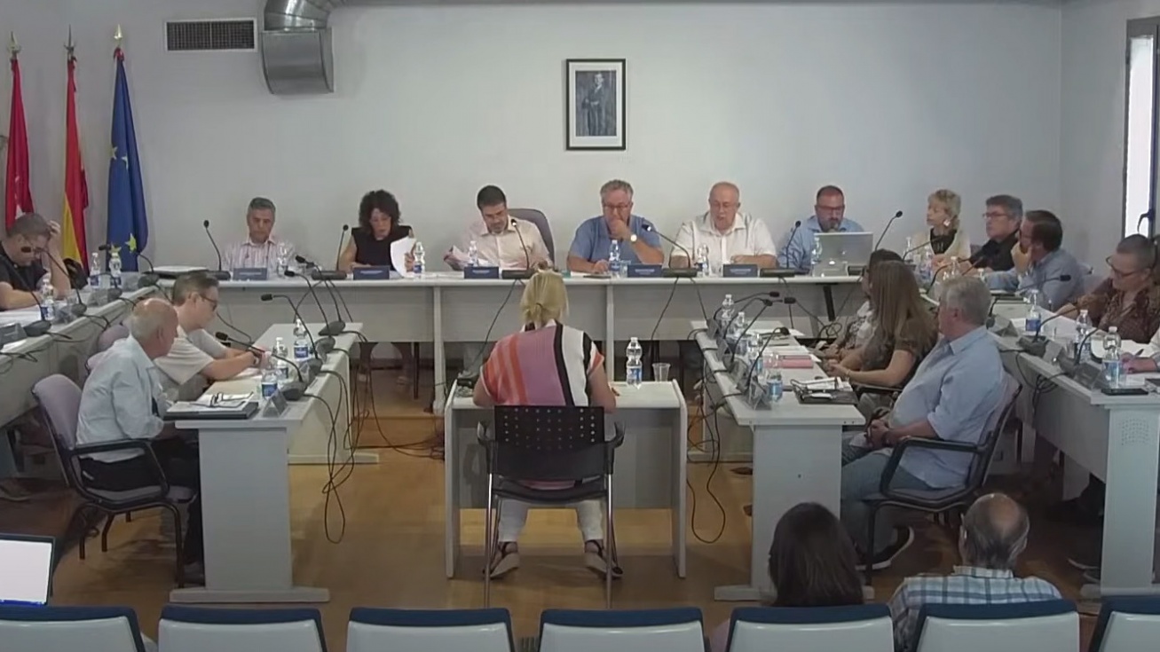 La corporación municipal de Valdemoro en el pleno extraordinario celebrado el pasado viernes.