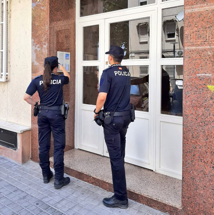Agentes de la Policía Local de San Martín de la Vega.