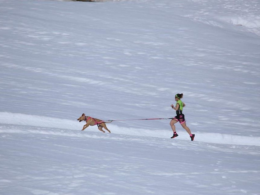 Susana Marchal en plena competición.