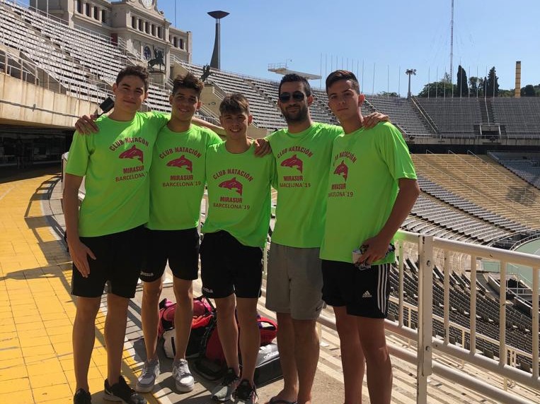 Nadadores de categoría infantil del CN Mirasur.
