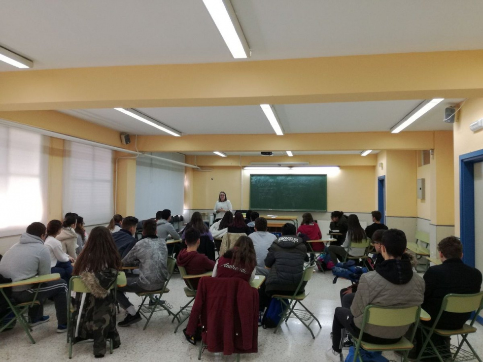 Taller de Arcópoli en el IES Anselmo Lorenzo de San Martín de la Vega.