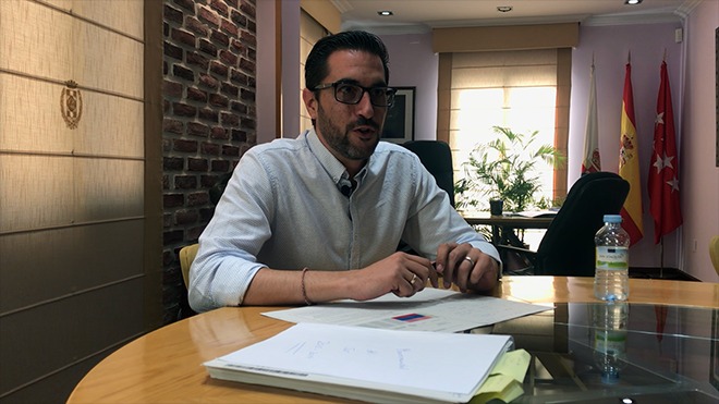 El alcalde de Pinto, Diego Ortiz.