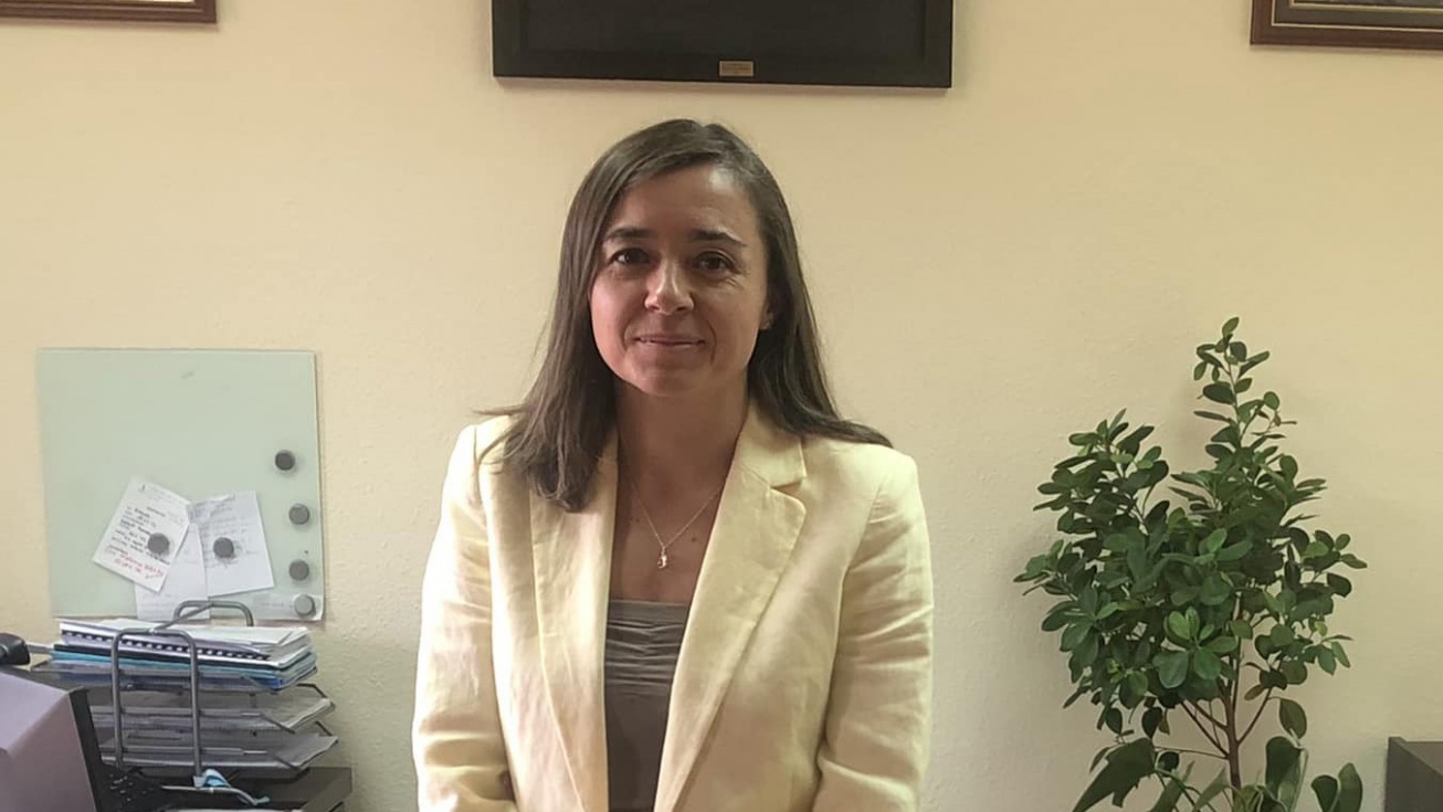 Raquel Jimeno, en su despacho.
