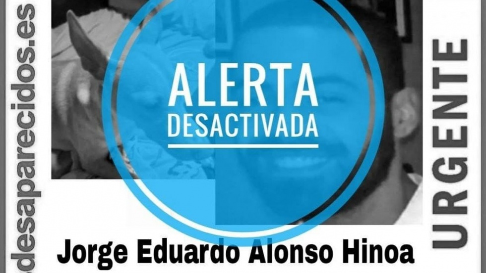 Alerta desactivada por la Asociación Sosdesaparecidos.